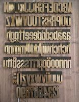 Prägeschrift f. Buchbinder Messing Grotesk Messingbuchstaben 41mm Baden-Württemberg - Willstätt Vorschau