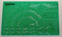 MINITRIX Gleisplan Schablone Gleisplanschablone Spur N Lübeck - St. Lorenz Süd Vorschau