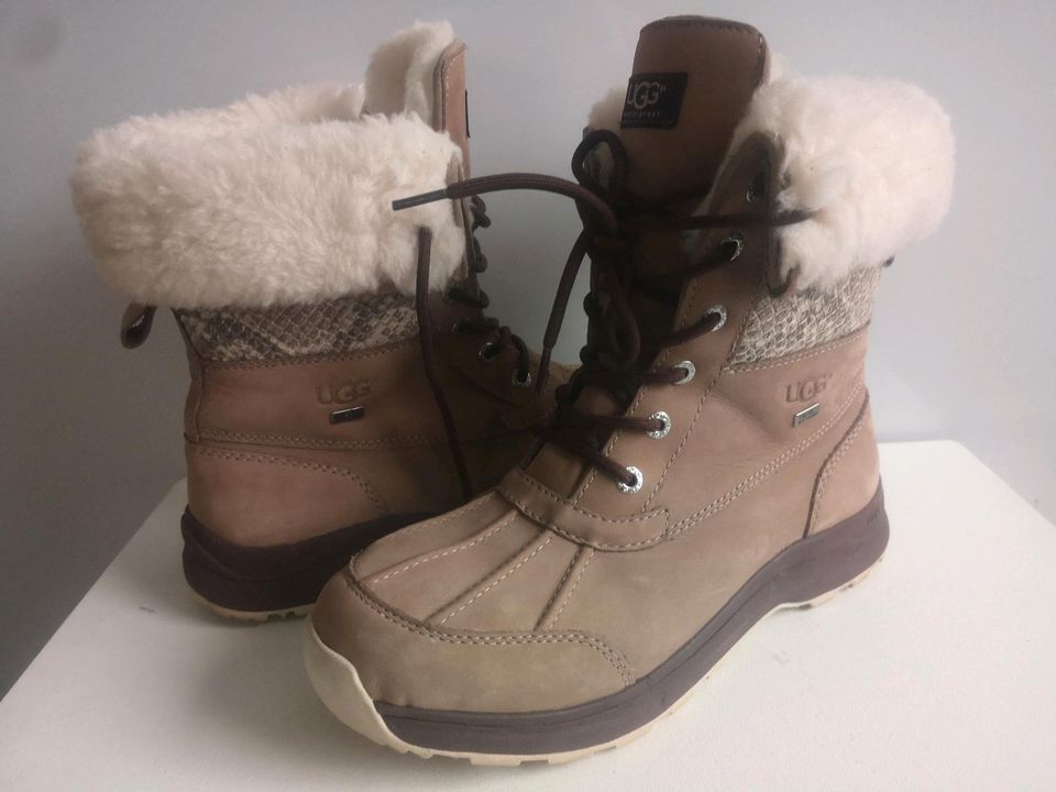 Damen Schuhe Boots UGG GTX AdirondackGr 41 Milch Kaffe Leder Pelz in Duisburg