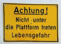 Hinweisschild Blechschild Warntafel Metall Achtung Lebensgefahr Schleswig-Holstein - Großhansdorf Vorschau