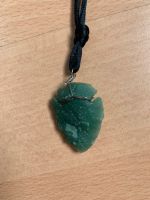 Aventurine Rohstein Spitze Kette Anhänger Heilstein Herzchakra Sachsen - Mülsen Vorschau