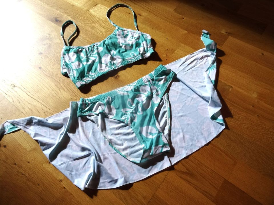 SANSELLE Bikini/Tankini mit Rock 3-tlg. Gr. M - UNGETRAGEN in Freiburg im Breisgau