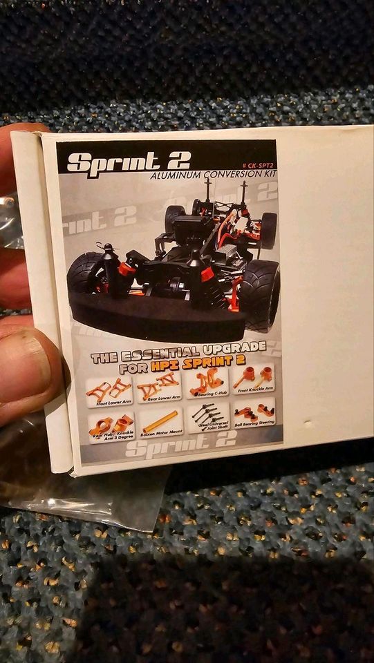 Hpi Sprint 2 carbon alu Spektrum DX4S Brushless LRP lipo Akku neu in Frankfurt am Main