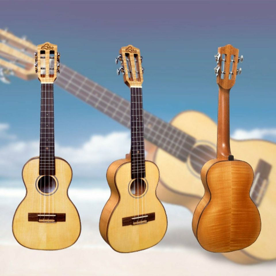 NEU eingetroffen: Solid Flamed maple Concert Ukulele v.Leho in Hamburg