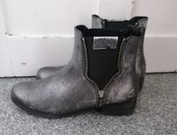 REPLAY Loren Chelsea Leder Boots grau-silber Gr. 40 Hessen - Kassel Vorschau
