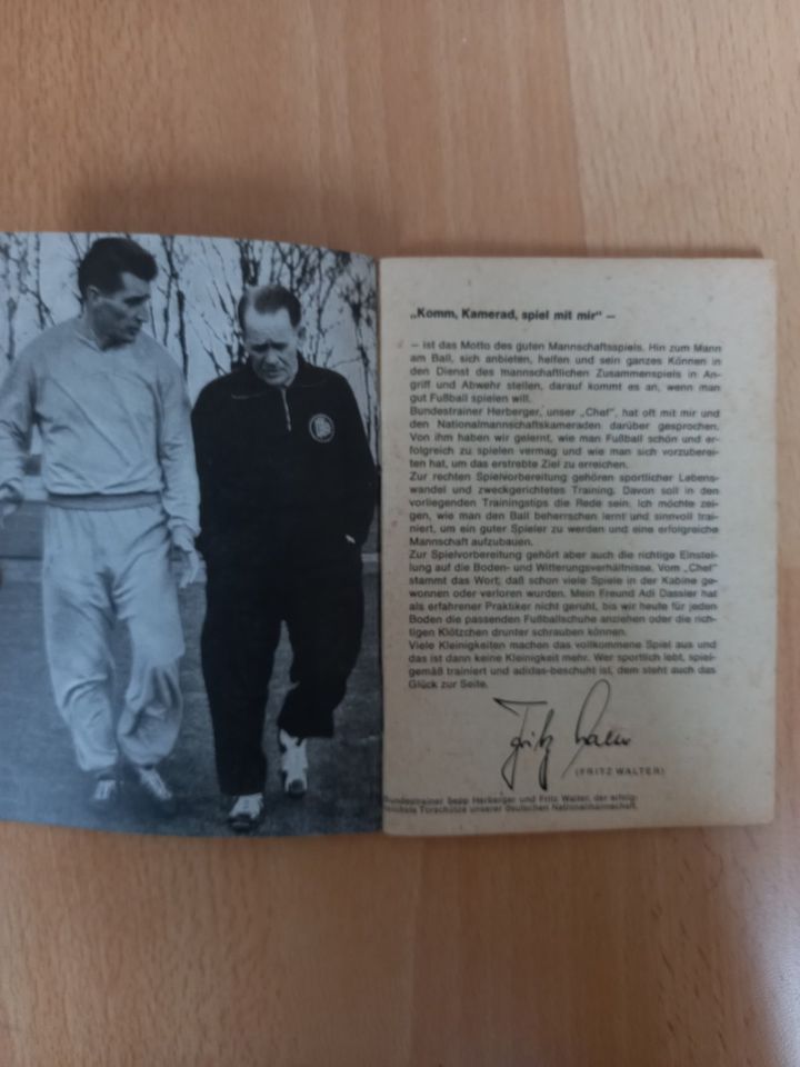 Fußball-Training mit Fritz Walter in Emmerich am Rhein