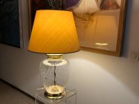 Elegante spanische Tischleuchte Glas + vergoldet Pilati-Stil 80er München - Schwabing-Freimann Vorschau
