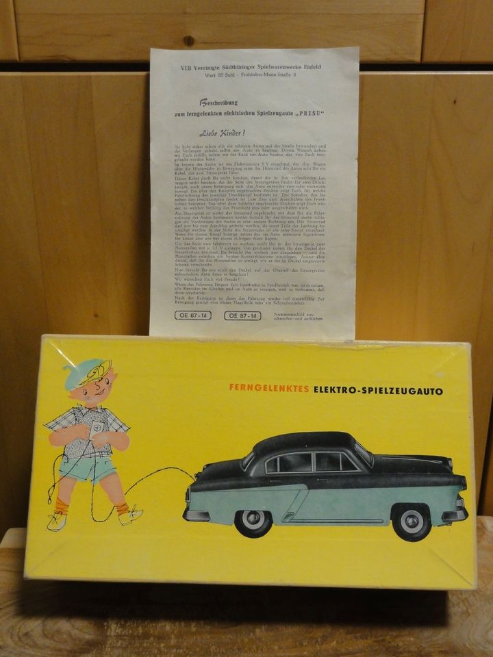 Presu, Elmes Wolga GAZ M21 "Original Karton" DDR Fernlenkauto!!! in Görlitz