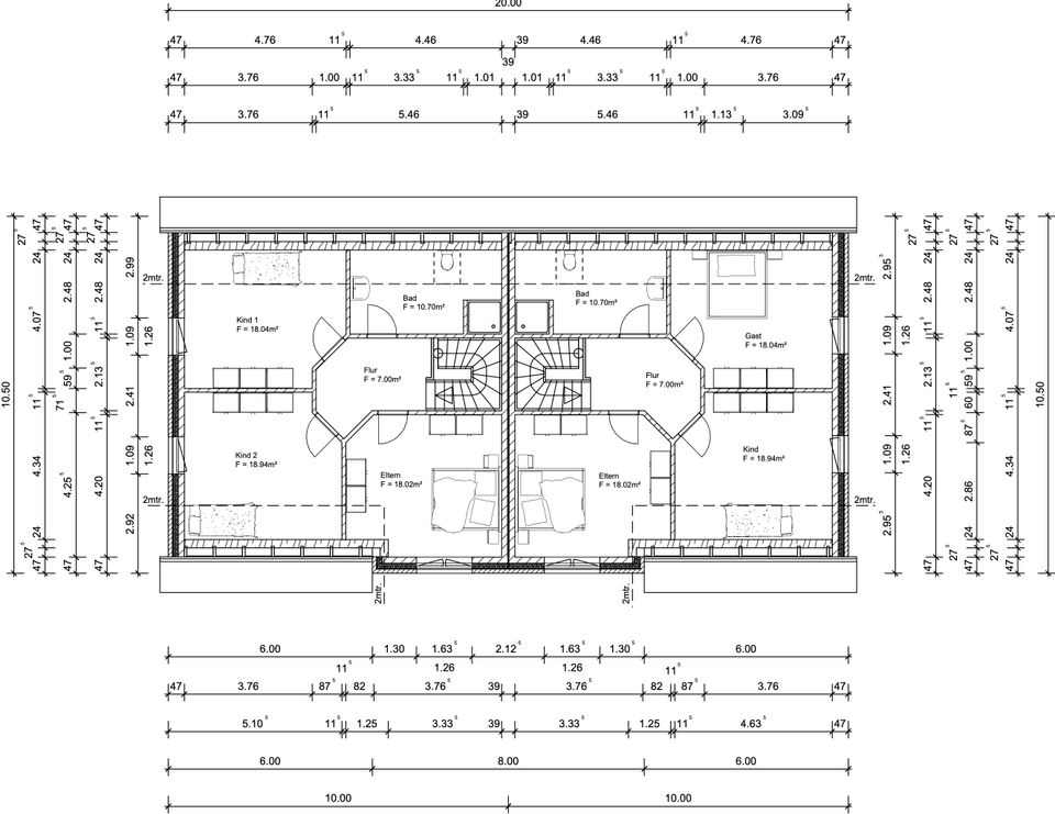 Grundstück für Doppelhäuser (18 DHH/2380 m² Wfl.) - Huntlosen-Großenkneten - Oldenburg 10 Min. Fahrt in Großenkneten