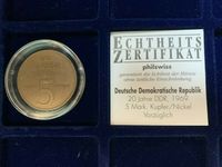 5 Mark Gedenkmünze, 1969, 20 Jahre DDR, Kupfer/Nickel Baden-Württemberg - Elzach Vorschau