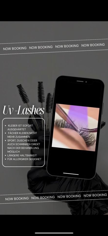 Uv - Lashes Schulung Wimpernverlängerung in Kempten