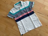 Next Poloshirt Polohemd gestreift 122 weiß rosa türkis blau Düsseldorf - Angermund Vorschau