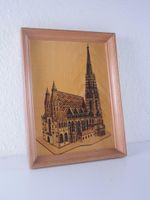 True Vintage Holz Bild Stephansdom Wien 70-er Jahre Gemälde Pankow - Prenzlauer Berg Vorschau