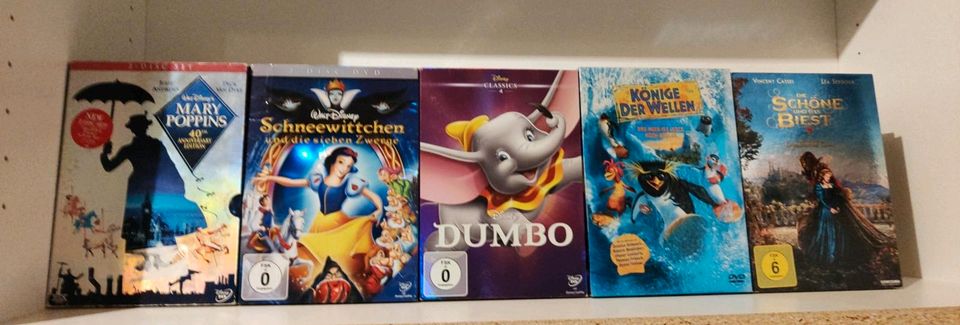 5 kinder DVDs glänzender Pappeschieber in Lohr (Main)