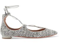 Aquazzura Ballerinas Christy Pumps Grau 39,5 Tweed Boucle Leder Eimsbüttel - Hamburg Rotherbaum Vorschau