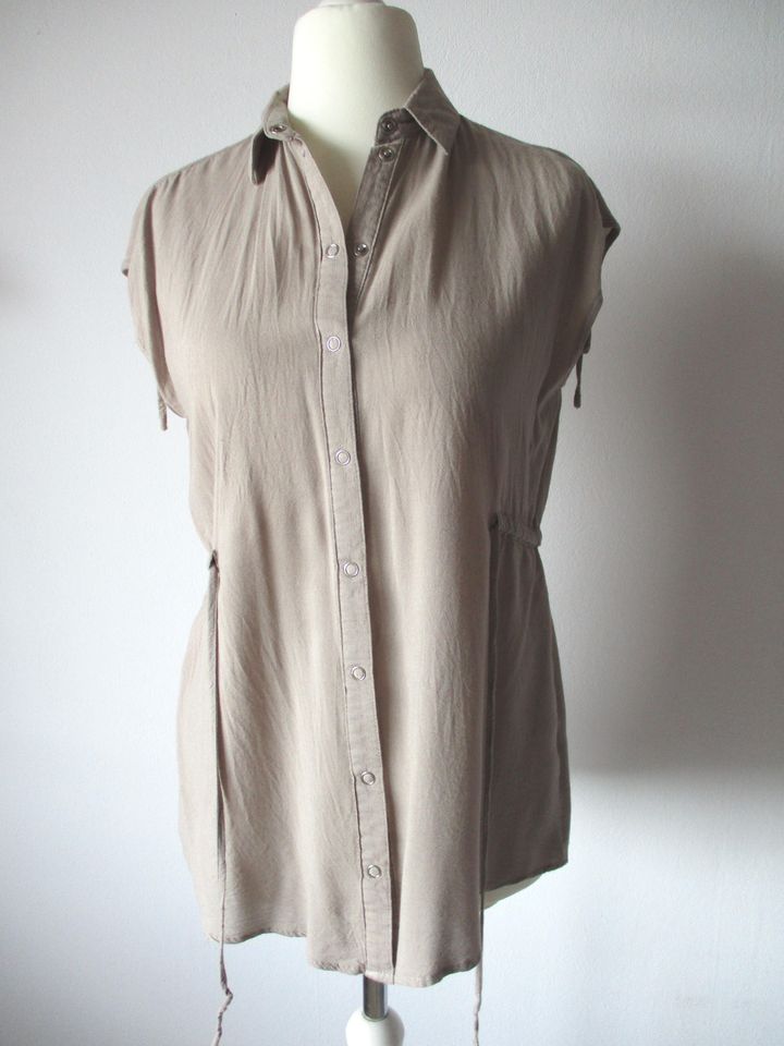 Oversized Longtop Top Shirt Bluse Tunika passt Gr M/L beige in Engelskirchen