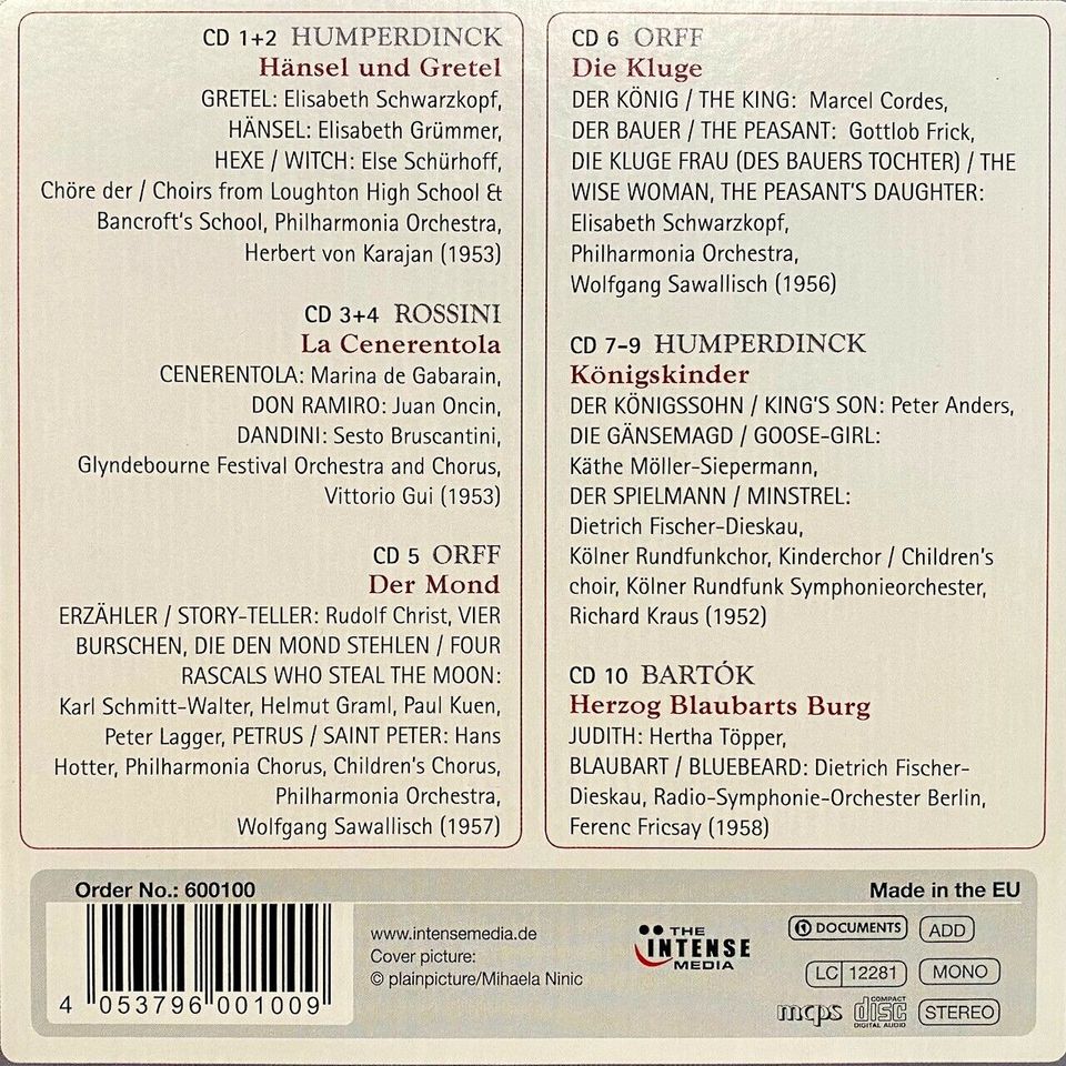 10 CDs: Grimms Mächen in der Oper (neuwertig, inkl. Versand) in Oberursel (Taunus)