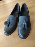 Clarks Loafer Ledeschuhe 38 blau Frankfurt am Main - Eckenheim Vorschau