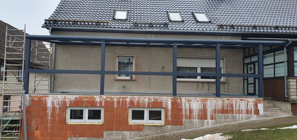 ALU Terrassenüberdachung - Carport - Pergola - Glasschiebewand in Nordhausen