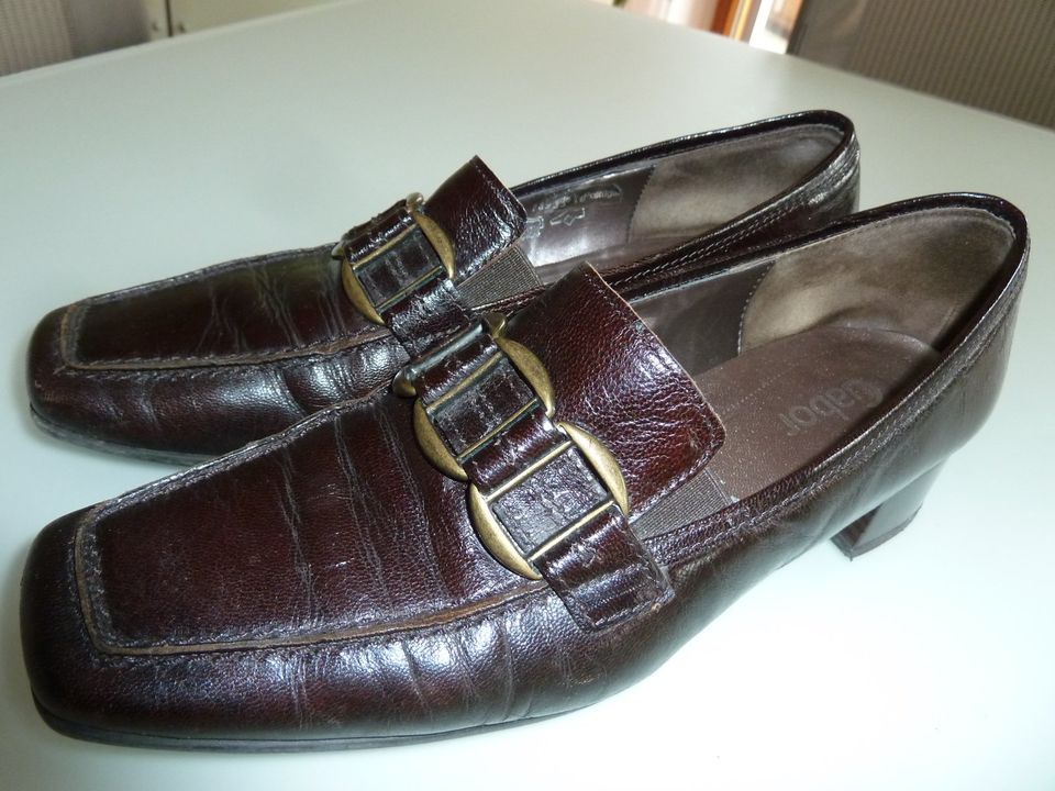 Gabor Schuhe, Gr 4,5, 37,5, Halbschuhe, Slipper, braun, topp in Neumarkt i.d.OPf.