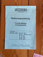 Betriebsanleitung Sauter Frontzapfwelle inkl. Aufkleber Berlin - Köpenick Vorschau