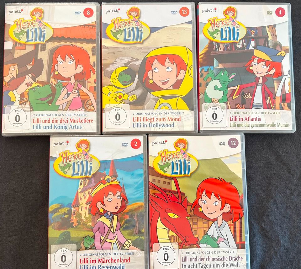 5x Hexe Lili DVDs, teilweise NEU/OVP in Frickenhausen