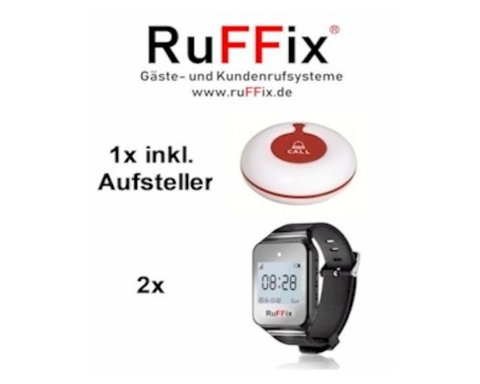 RuFFix ® das Original | Kundenruf System | 2x Funkarmbandpager in Köln