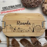 Lunchbox Edelstahl | personalisierte Brotdose Kinder ab 25,00* Hessen - Weinbach Vorschau