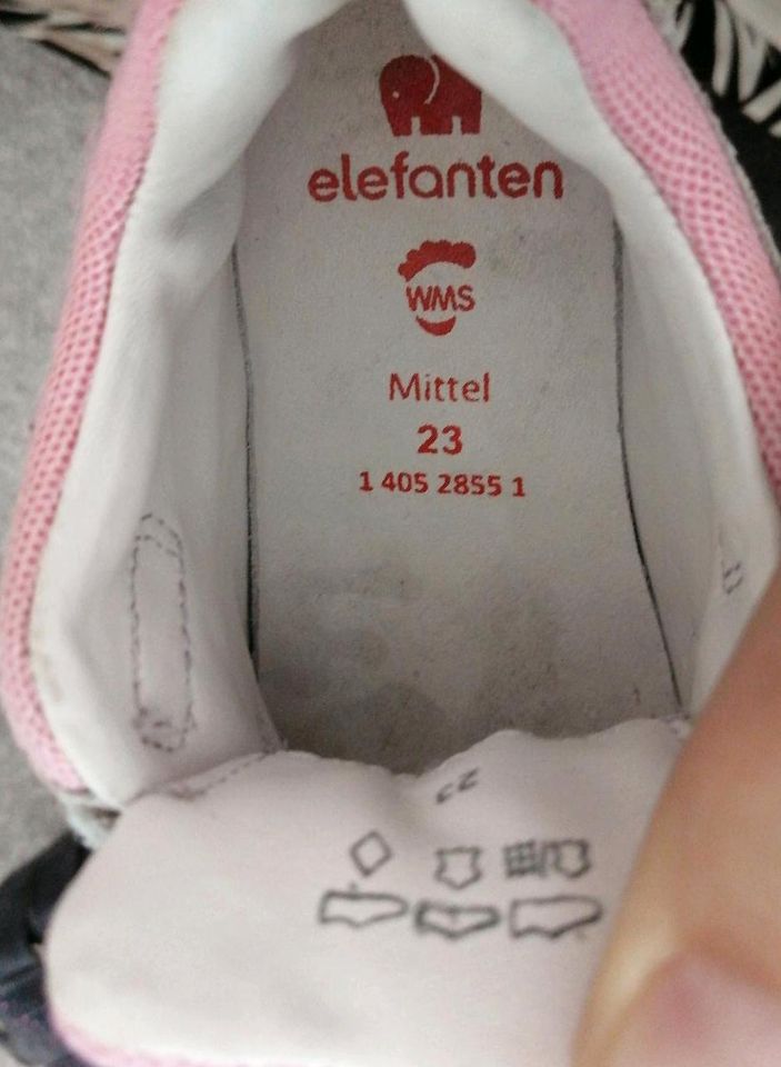 Sneaker/Lederschuhe/Wildleder/Elefanten/Gr. 23 in Norderstedt