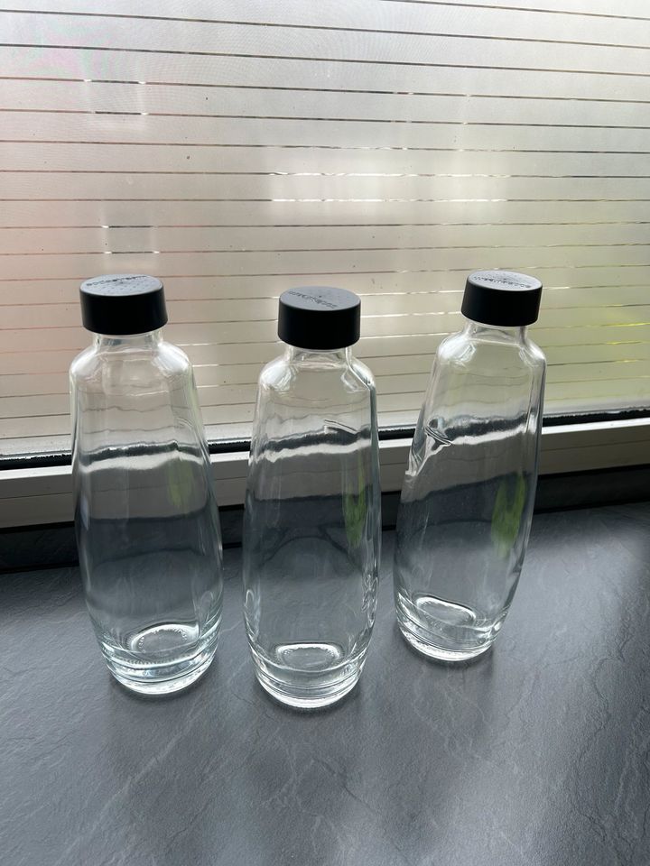 3 neue, nie benutzte Glasflaschen für Sodastream, 1 Liter in Elmshorn