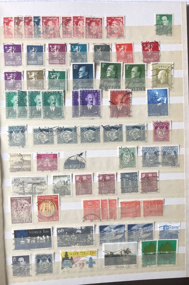 1 Konvolut Briefmarken / Norwegen, gestempelt in Berlin