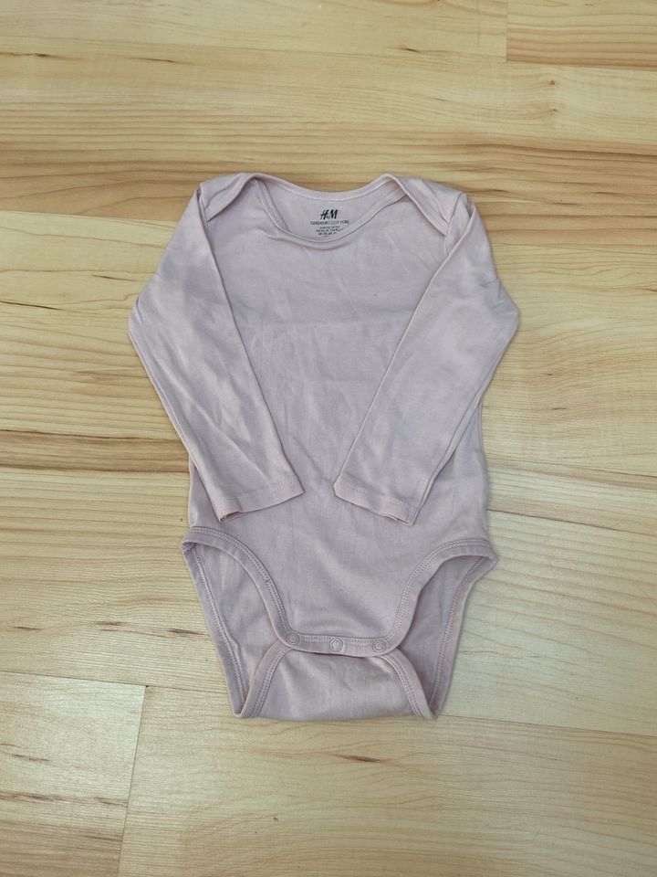 Gr. 92 | H&M | Set Body | rosé altrosa blau Äpfel in Kiel