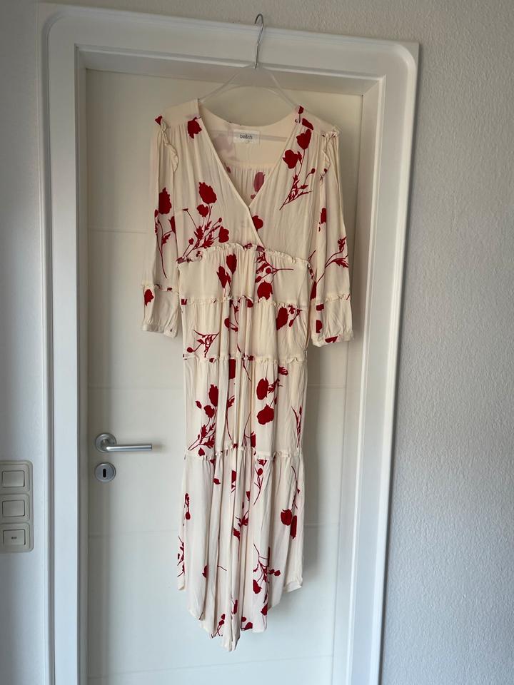 Ba&sh Bash Kleid Maxikleid beige rot wie neu Größe 1 36 in Grevenbroich