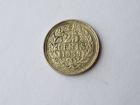 25 Cents Silber 1939 Niederlande Wilhelmina Leipzig - Leipzig, Zentrum Vorschau