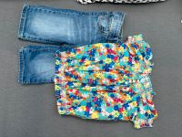 Set Jeans Shorts Bluse 116 122 Baumwolle Schleswig-Holstein - Grönwohld Vorschau