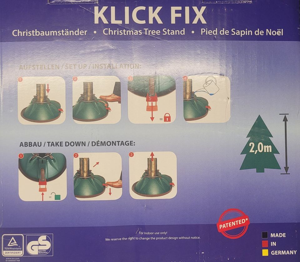 ☆ KLICK FIX ☆ Baumständer ☆ Made in Germany ☆ in Brandenburg -  Glienicke/Nordbahn | eBay Kleinanzeigen ist jetzt Kleinanzeigen