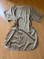 Sommerkleid/Oversized-Bluse Olivgrün/Beige-Gesteift M/L Thüringen - Lumpzig Vorschau
