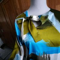 Neu Bluse Zara L 40 42 türkis grün oliv Bänder Schleife Bayern - Kronach Vorschau