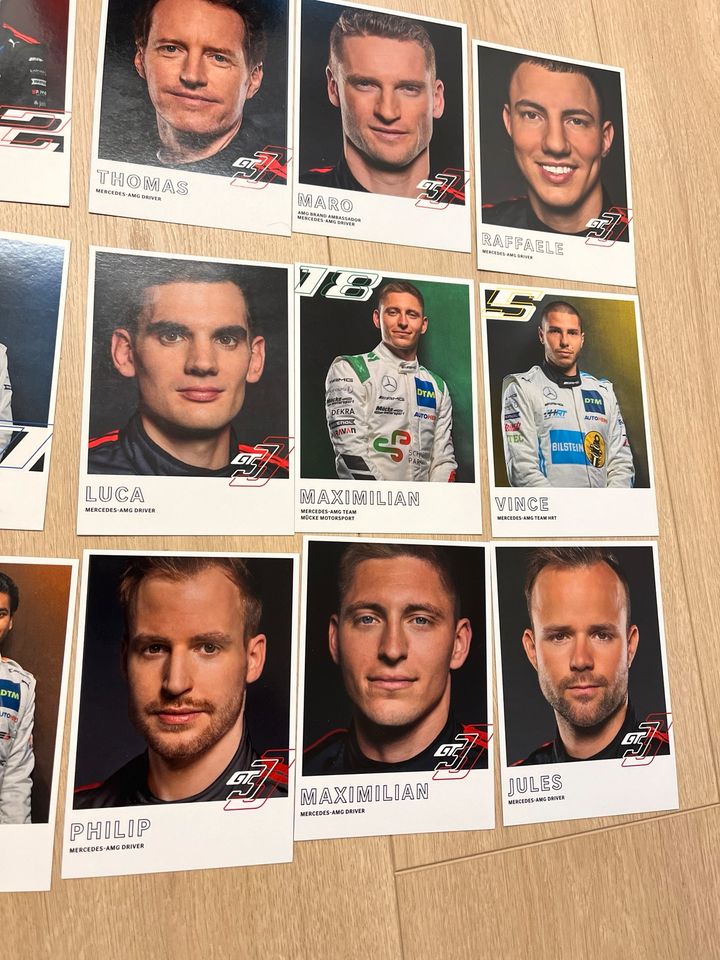 Mercedes AmG DTM Driver Autogrammkarten Fahrer in Landshut