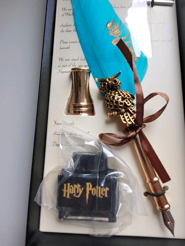 Schreibfeder Harry Potter Stift mit Tinte in Plankstadt