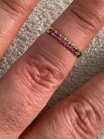 Vintage Ring mit Rubinen in Gold aus echt Silber Bayern - Memmingen Vorschau