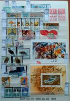 Briefmarkensammlung DDR v. 1980 - 1990 ** + gestempelt + Bögen Kreis Ostholstein - Stockelsdorf Vorschau