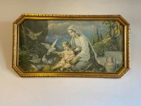 Heiligenbild - Maria mit Tauben, Jesus - Bild, Gemälde - 110 x 60 Bayern - Steinhöring Vorschau