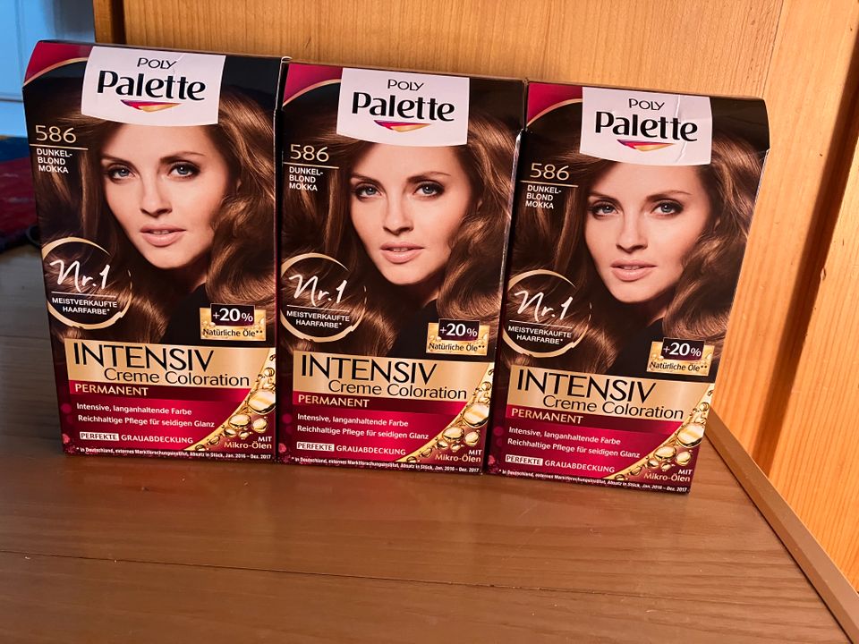 Poly Palette 586 Dunkelblond Intensiv Coloration Haarfarbe 3x OVP in Bad Feilnbach