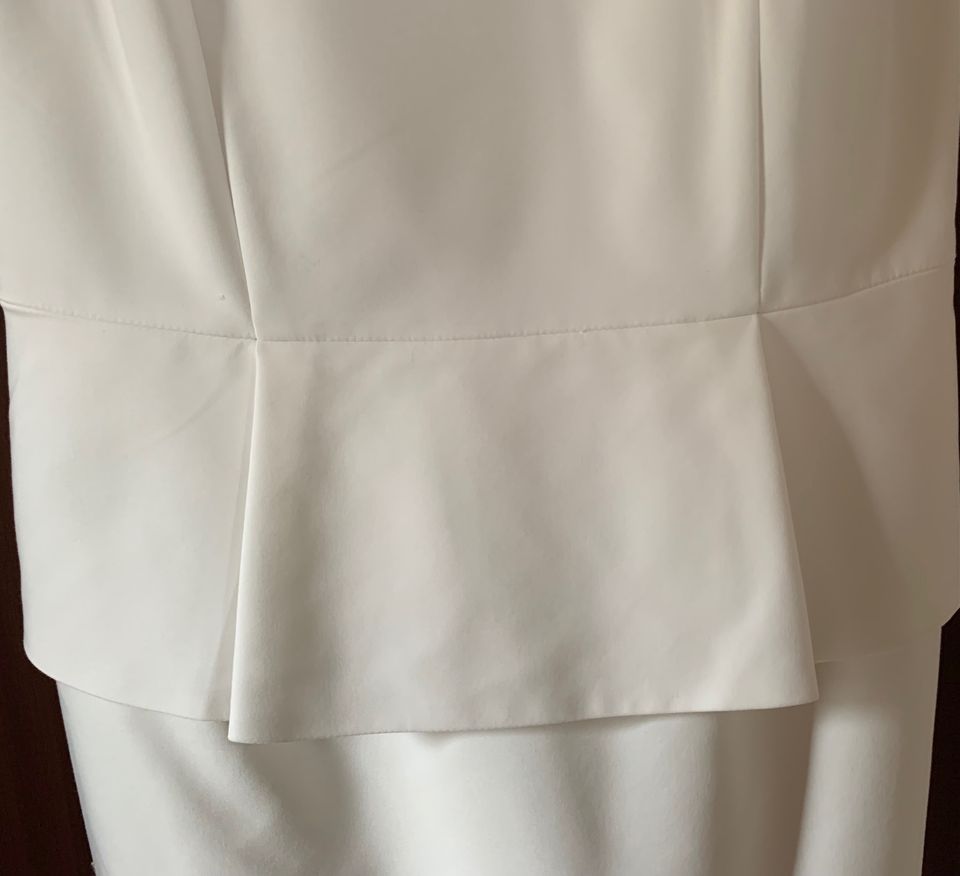 elegantes weißes Kleid Gr. 38 v. "Hallhuber" in Obertraubling