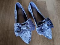 Lila Ballerinas aus Samt mit Schleife, ASOS, Gr. 38 Bayern - Regensburg Vorschau
