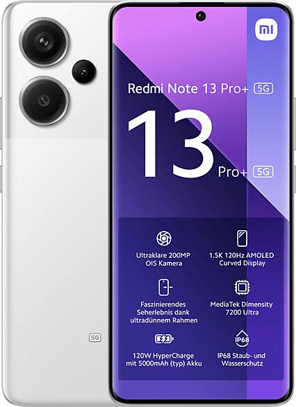 ⭐ Xiaomi Redmi Note 13 Pro+ 5G weiß ⭐ 256 GB + 8 GB RAM ⭐ NEU in Forchheim