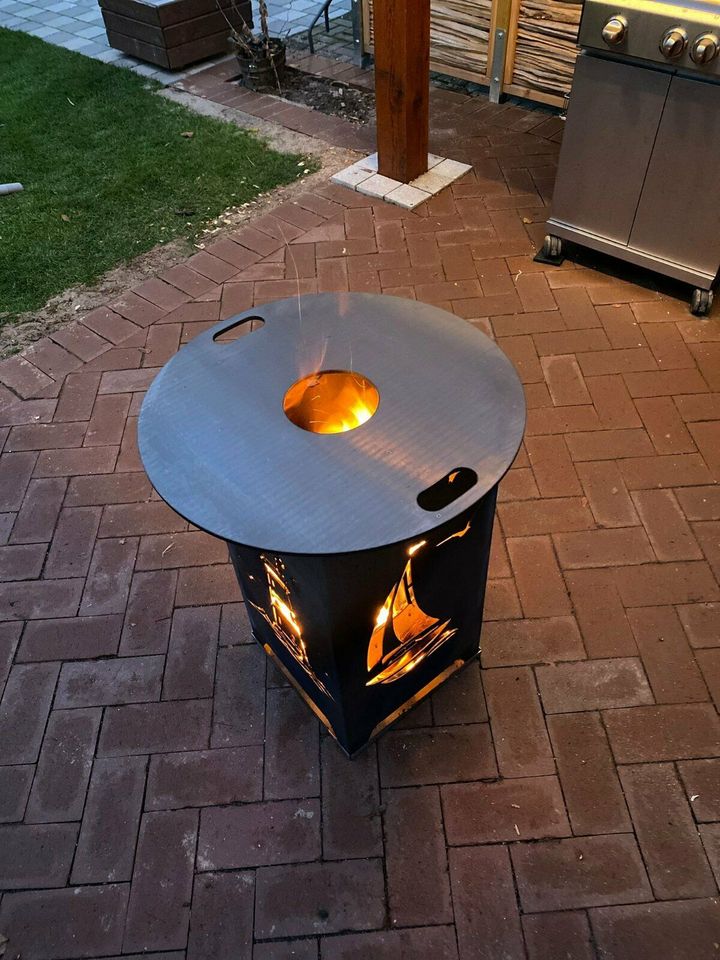 Grillplatte rund Ø 60cm für Feuerkorb Feuertonne 129 Euro* in Heemsen