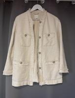 Creme H&M Blazer Jacke mit goldenen Knöpfen Baden-Württemberg - Eppingen Vorschau