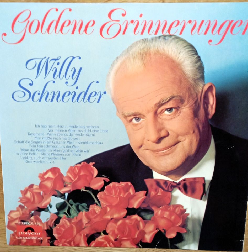 Schallplatte Goldene Erinnerungen von Willy Schneider (Polydor) in Pullenreuth